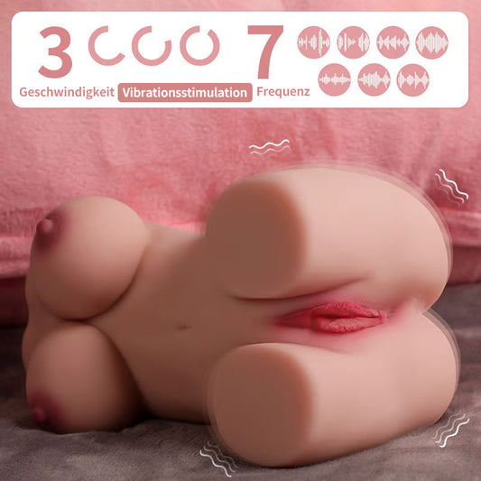 3 Geschwindigkeiten, 9 Frequenzen Vibratorpuppe, 3,6 Pfund