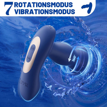 Prostata-Massagegerät mit Fernbedienung und 360°-Drehung für Fortgeschrittene