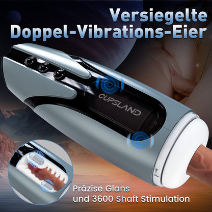 Cupsland 7 Teleskopische Doppel-Vibrations-Eier Training und Masturbation Adult Toy