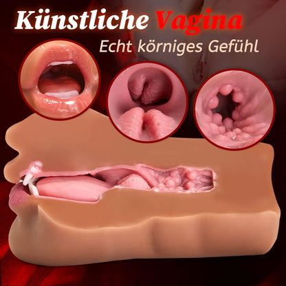 Ivy - Braune Blowjob Taschenmuschi Manueller Realistischer Masturbator