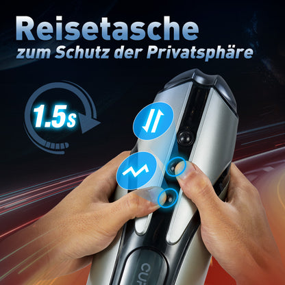 Cupsland 7 Teleskopische Doppel-Vibrations-Eier Training und Masturbation Adult Toy