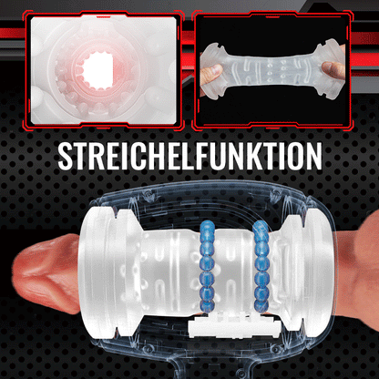 Handheld Automatische 6 Frequenz schiebende Vibration Männlich Masturbator