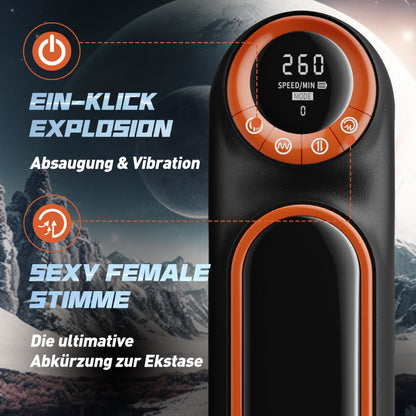 Aufgerüstet 10 Stoßen Vibrieren Saugen Masturbator Cup