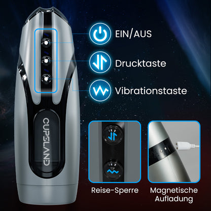 Cupsland 7 Teleskopische Doppel-Vibrations-Eier Training und Masturbation Adult Toy