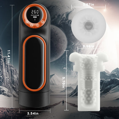 Aufgerüstet 10 Stoßen Vibrieren Saugen Masturbator Cup