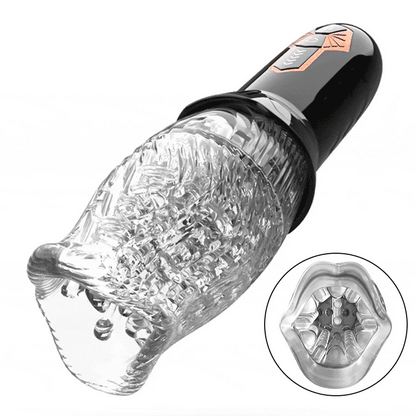 TORNADO - 10 Vibration 6 Rotation 2 IN 1 Oralsex Cup Masturbator