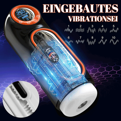 Aufgerüstet 10 Stoßen Vibrieren Saugen Masturbator Cup