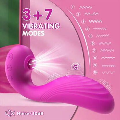 Nimue - 10 Vibrating 5 Flapping Sucking Klitoris lecken und G Spot Vibrator