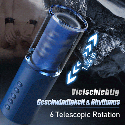 Bluesea 6 Bi-Directional Thrusting Rotation Masturbator mit Suction Base