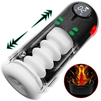 ROBOTER Nr. 1  Heizen 9 Stoßen Vibrieren Masturbator Cup