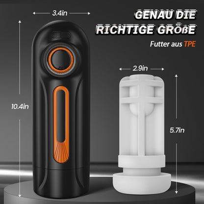 Alien – 6-in-1 Masturbator mit Stoßbewegung, Vibration & Wärmefunktion, Blowjob-Gefühl mit 4 Saugmodi