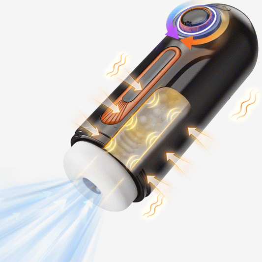 Alien – 6-in-1 Masturbator mit Stoßbewegung, Vibration & Wärmefunktion, Blowjob-Gefühl mit 4 Saugmodi