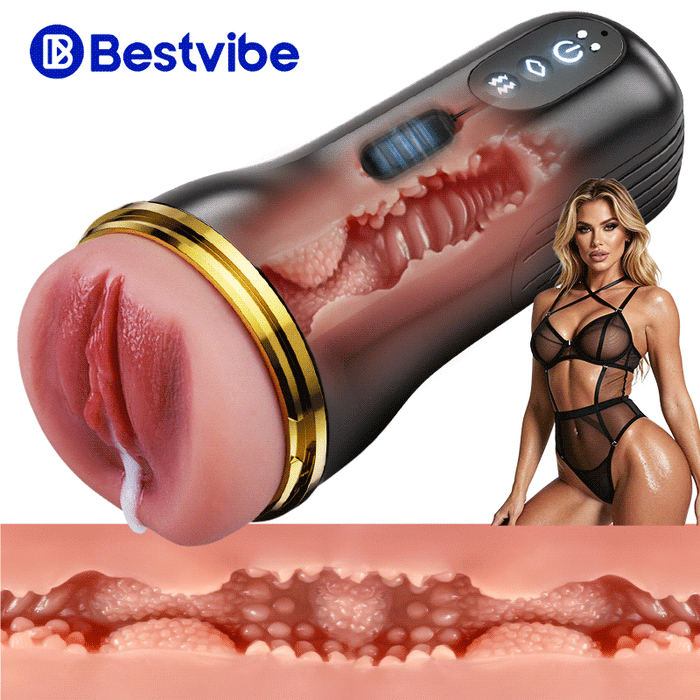 Captain - Realistische Saug- & Vibrationsfunktion, enges Gefühl, verschiedene Empfindungen, automatischer Masturbator für Männer