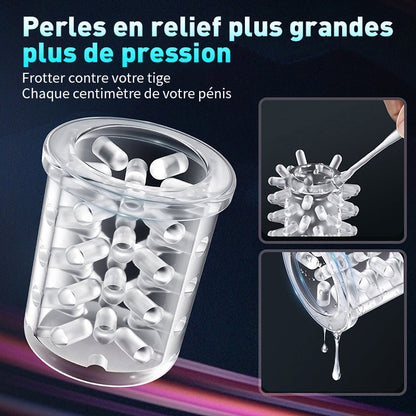 【HOT!】Chainsaw - Deepthroat automatischer teleskopdrehunger Masturbator mit Saugnapf