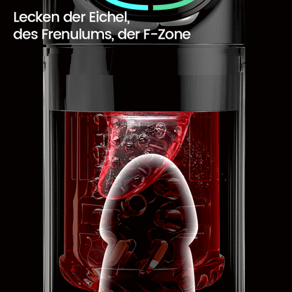 Scarlet - 360° Zungenlecken Lebensechte Dicke Hülse mit 7 Saugmodi Blowjob Stroker