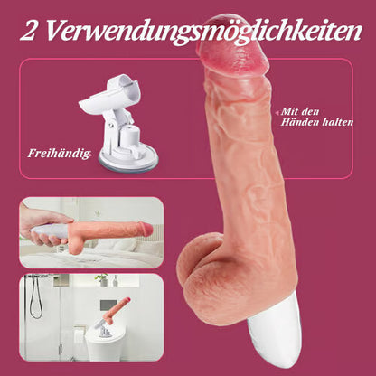 4 IN 1 Dildo 8 Stoßen Wärme Rotieren Vibrieren Acmejoy