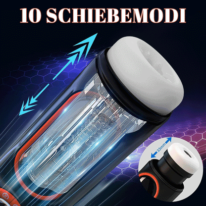 Aufgerüstet 10 Stoßen Vibrieren Saugen Masturbator Cup