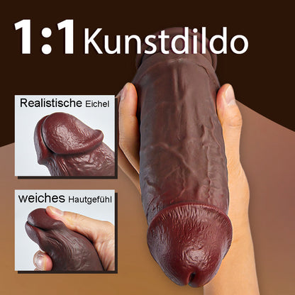 Extra großer simulierter manueller Dildo, geeignet für Männer und Frauen