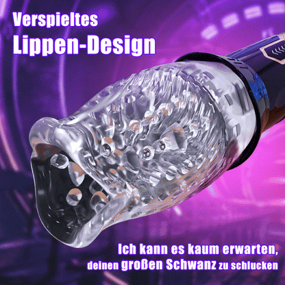 TORNADO - 10 Vibration 6 Rotation 2 IN 1 Oralsex Cup Masturbator