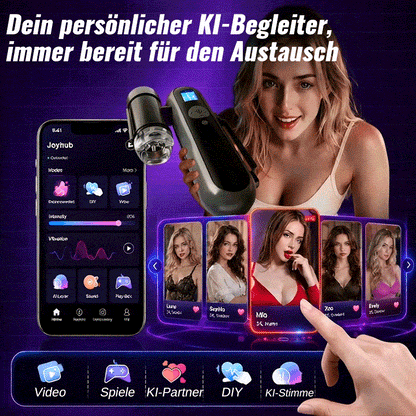 Nex - App-ferngesteuerter interaktiver Masturbator, 10 Vibrations- und 10 Hubmodi, 360° enge Umschließung