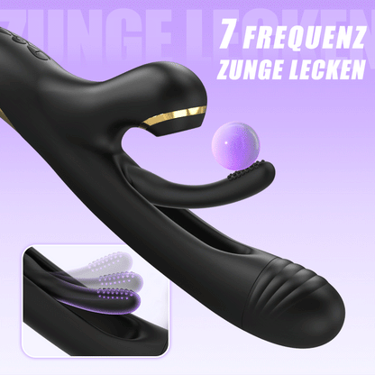 Naraku 3 IN 1 Saugen-Flapping Vibrator G Punkt Klitoral Stimulator mit 7 Modi Massager