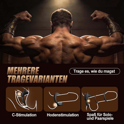 Dragon Thunder – Cock‑Ring mit 10 Vibrationsstufen, langlebiges Silikontoy