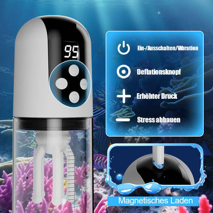 Wave - 5 Saugmodi 9 Vibrationsmodi Vakuumsaugung Glans-Massager Penis-Pumpe