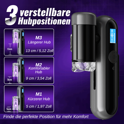 Nex - App-ferngesteuerter interaktiver Masturbator, 10 Vibrations- und 10 Hubmodi, 360° enge Umschließung