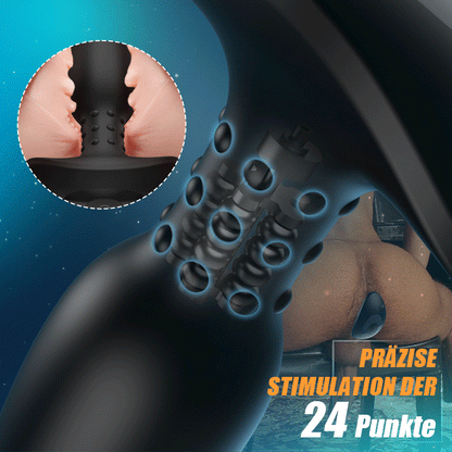 Meister der Stahlkugeln Prostatamassagegerät mit 10 Rotationen und 10 Vibrationen
