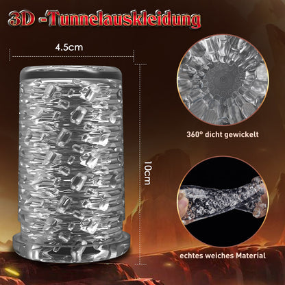 Baxter 3 Thrusting 4 rotierender männlicher Masturbator mit Sprachmodus