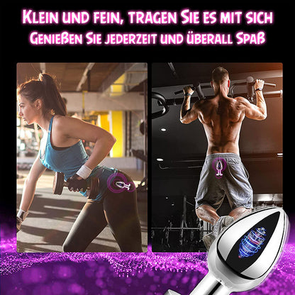 Analvibrator mit Metallgehäuse und 10 Vibrationsmodi für Männer und Frauen