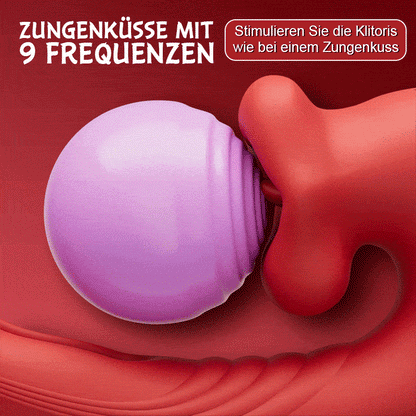 Little Angel – 9-Frequenz-Beißen, Vibrieren, Schlagen, Stimulieren von Klitoris, Vagina und Anus gleichzeitig