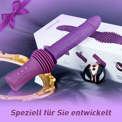 Verbesserter 4,33-Zoll-Extra-Langer Dildo mit 145° Einstellbarer Basis, Erwärmung und Vibration