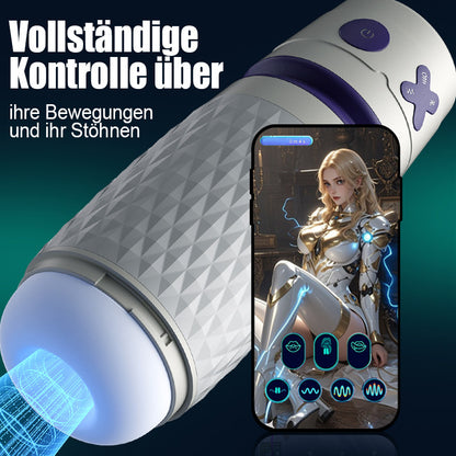 【Freies Gleitmittel】NOVA-Mechanischer Mate 3 Saugen 4 Vibrieren APP-gesteuert Männlicher Masturbator