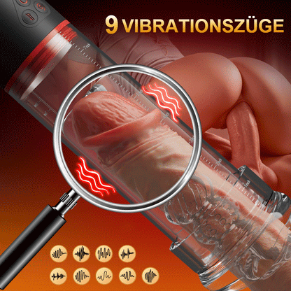 2 IN1 9 Vibration 3 Saugmodi Penispumpe S-HANDE