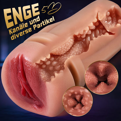5 Sucking 10 Vibrating Simulated Vagina Eingang Männliche Masturbation Cups