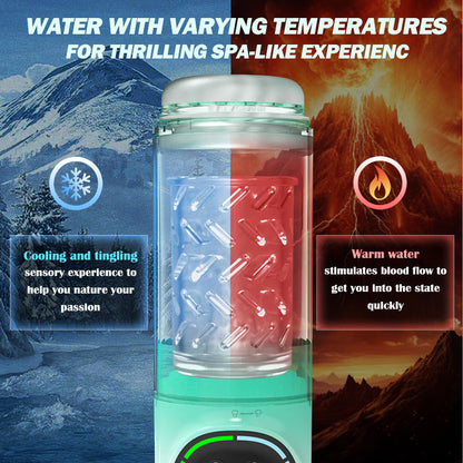 Starry Gaze 4 IN 1 Stoßen Rotieren Saugen und Vibrieren Masturbator Cup für Männer