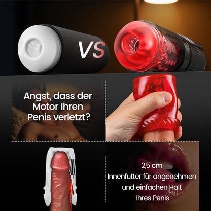 Scarlet - 360° Zungenlecken Lebensechte Dicke Hülse mit 7 Saugmodi Blowjob Stroker