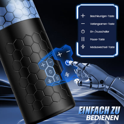 【Bevorzugt】SPINNE Stoßen Rotieren 6 Frequenzen 3 Geschwindigkeiten Elektrischer Masturbator