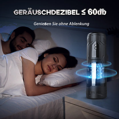 3-in-1 Teleskopischer, Rotierender, Vibrierender, elektrischer Masturbation Cup mit 7 Frequenzen