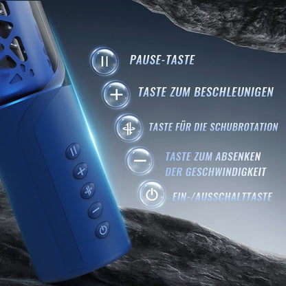 Bluesea 6 Bi-Directional Thrusting Rotation Masturbator mit Suction Base