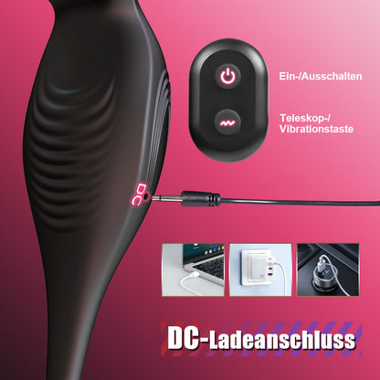 Mikes 9 Vibrations- und Pulsations-Wearable Prostata-Massagegerät mit Cockring