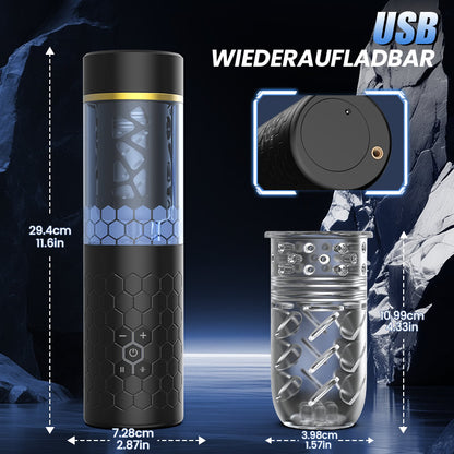 【Bevorzugt】SPINNE Stoßen Rotieren 6 Frequenzen 3 Geschwindigkeiten Elektrischer Masturbator