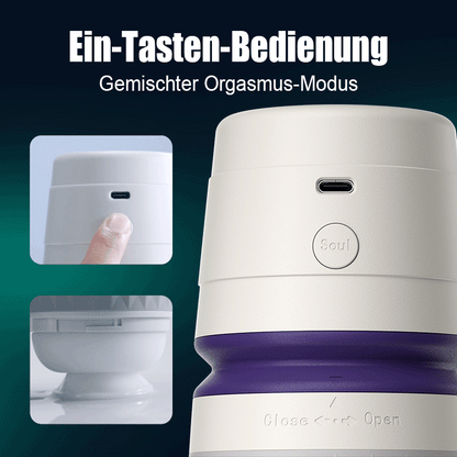 【Freies Gleitmittel】NOVA-Mechanischer Mate 3 Saugen 4 Vibrieren APP-gesteuert Männlicher Masturbator