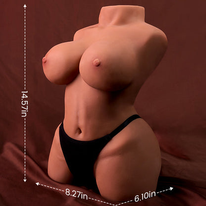 【freies Heizelement 】Vicky Voluptuous Doll: Realistische braune Haut und Doppeltunnel für wilden Spaß