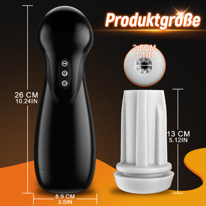 SolaceX - 8 Sucking 10 Vibrating One Touch Orgasm Digital Vacuum Masturbator