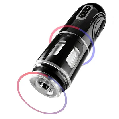 【HOT!】Chainsaw - Deepthroat automatischer teleskopdrehunger Masturbator mit Saugnapf