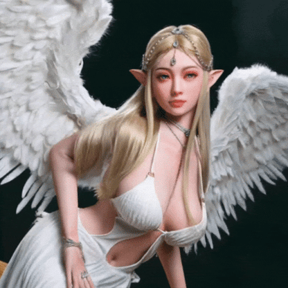 Elodia – der Traumengel steigt herab, um Ihnen die Schönheit der Heiligkeit zu bringen. 148 cm, 32 kg.