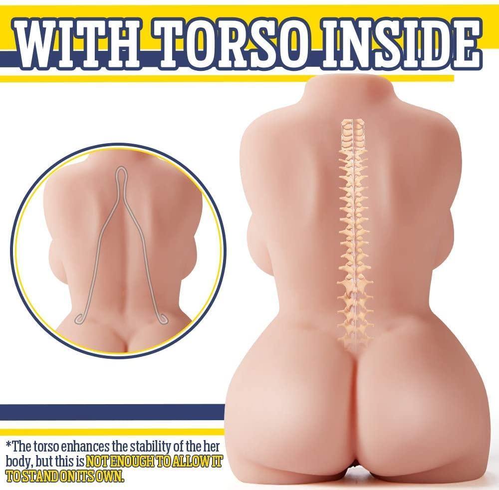 5,5KG Liebespuppe Realistischer Masturbator mit 3D Vagina und Anal - ACMEJOY